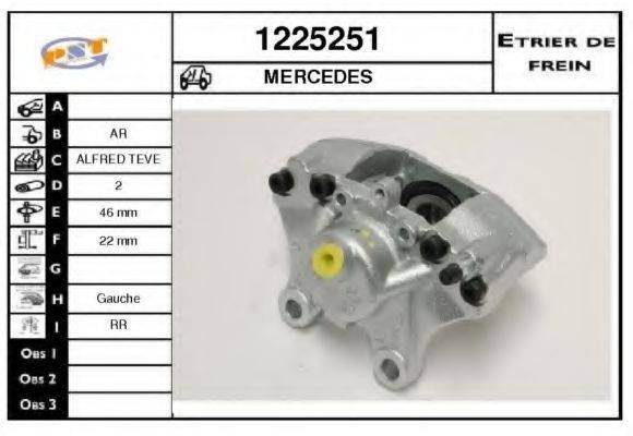 SNRA 1225251 Гальмівний супорт