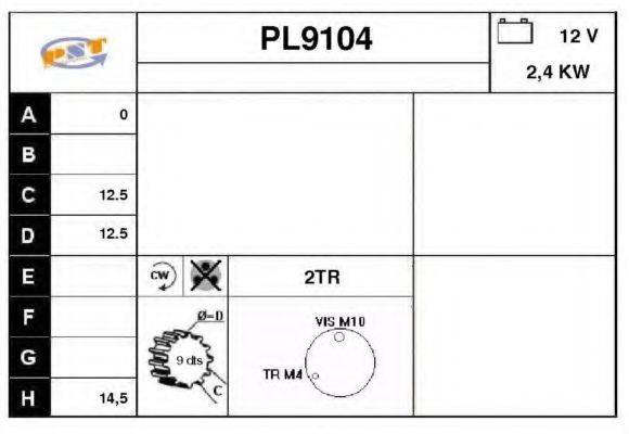 SNRA PL9104 Стартер