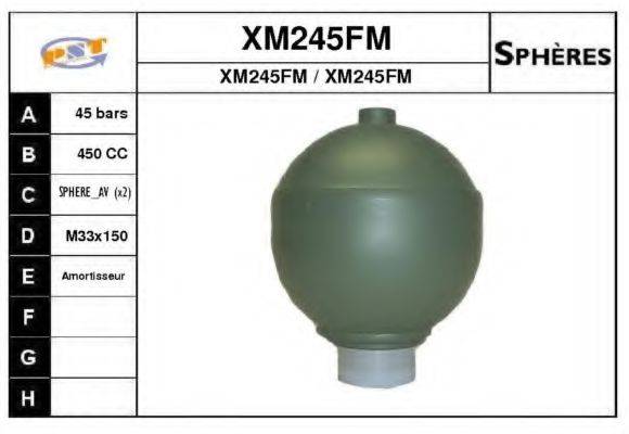 SNRA XM245FM Гідроакумулятор, підвіска/амортизація