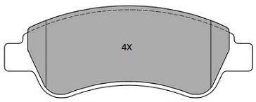 FREMAX FBP1213 Комплект гальмівних колодок, дискове гальмо