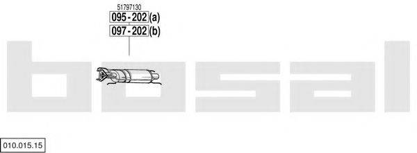 BOSAL 01001515 Система випуску ОГ