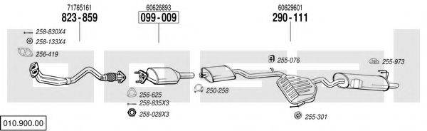 BOSAL 01090000 Система випуску ОГ