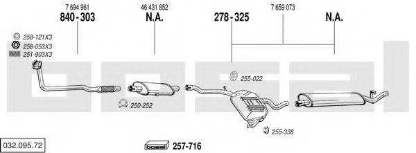 BOSAL 03209572 Система випуску ОГ