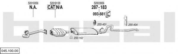 BOSAL 04510000 Система випуску ОГ