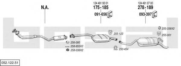 BOSAL 05212251 Система випуску ОГ