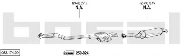 BOSAL 05217490 Система випуску ОГ