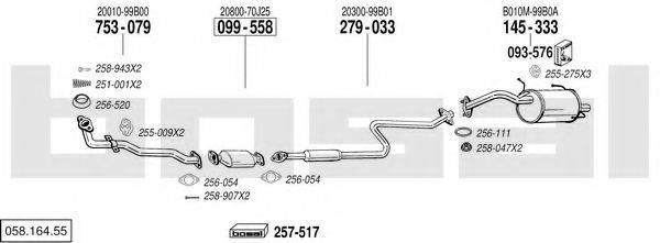 BOSAL 05816455 Система випуску ОГ