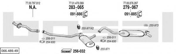 BOSAL 06648949 Система випуску ОГ