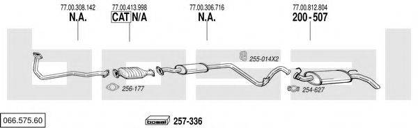 BOSAL 06657560 Система випуску ОГ