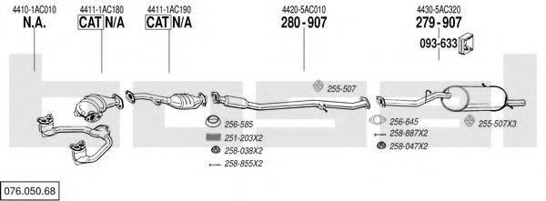 BOSAL 07605068 Система випуску ОГ