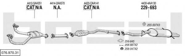 BOSAL 07697031 Система випуску ОГ