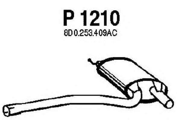 FENNO P1210 Середній глушник вихлопних газів
