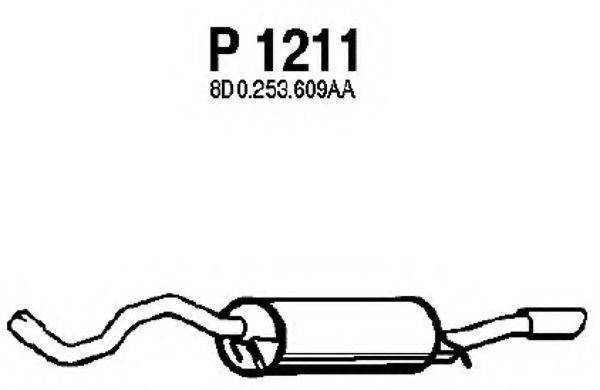 FENNO P1211 Глушник вихлопних газів кінцевий