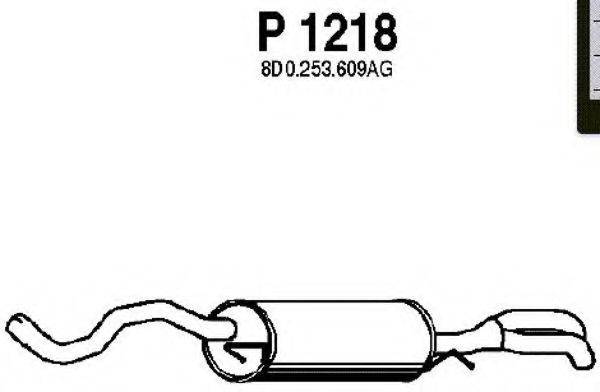 FENNO P1218 Глушник вихлопних газів кінцевий