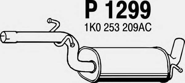 FENNO 1299 Середній глушник вихлопних газів