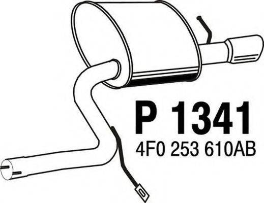 FENNO P1341 Глушник вихлопних газів кінцевий