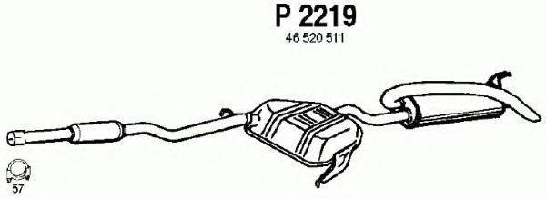FENNO P2219 Глушник вихлопних газів кінцевий