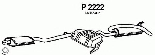 FENNO P2222 Глушник вихлопних газів кінцевий