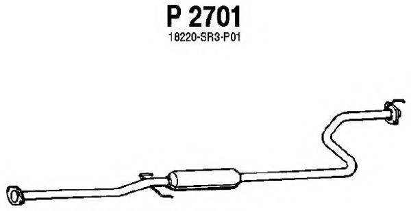 FENNO P2701 Середній глушник вихлопних газів