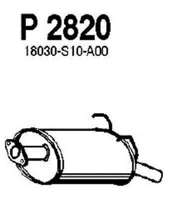 FENNO 2820 Глушник вихлопних газів кінцевий
