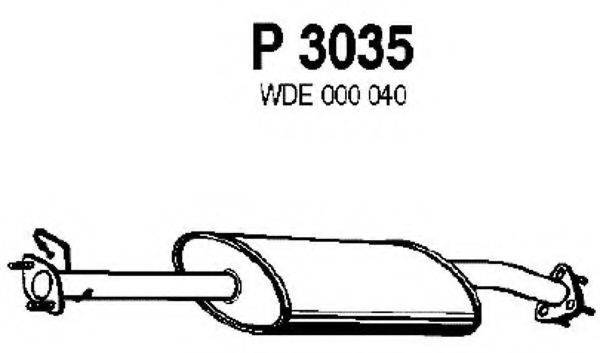 MTS 50157 Середній глушник вихлопних газів