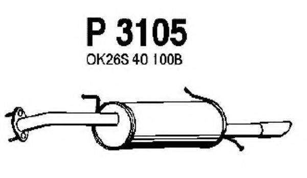 MTS 60350 Глушник вихлопних газів кінцевий