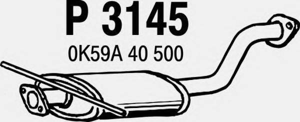 KIA OK49A-40-300 Середній глушник вихлопних газів