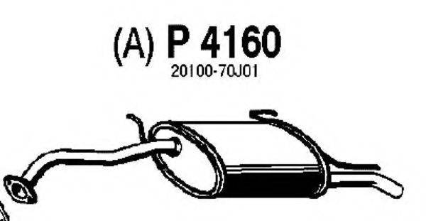 FENNO P4160 Глушник вихлопних газів кінцевий