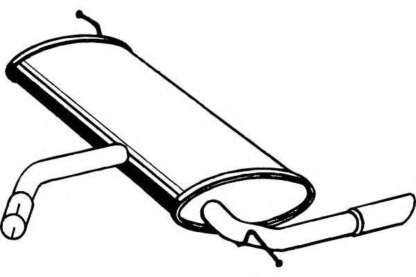 FENNO P5565 Глушник вихлопних газів кінцевий