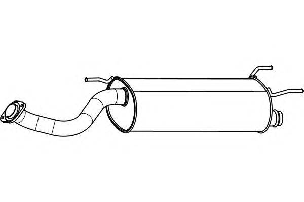 FENNO P6552 Середній глушник вихлопних газів
