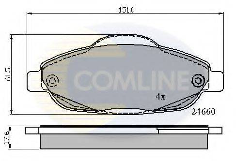 REMSA 1323 Комплект гальмівних колодок, дискове гальмо