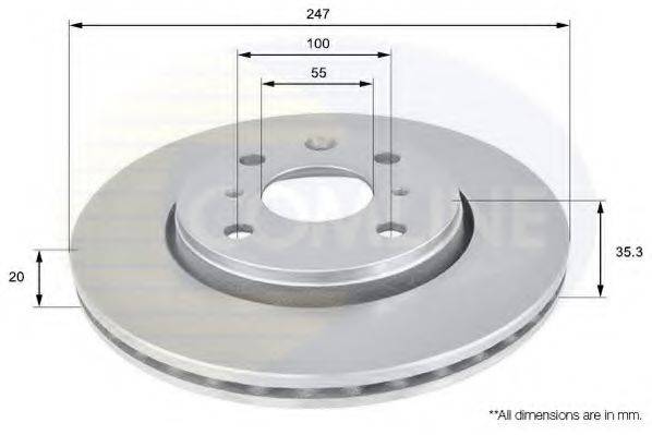 REMSA 61003.1 гальмівний диск