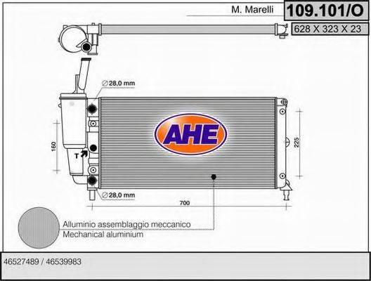 AHE 109101O Радіатор, охолодження двигуна