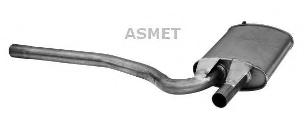 ASMET 06017 Середній глушник вихлопних газів