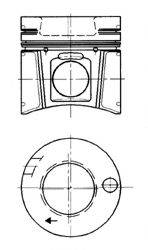 MERCEDES-BENZ 442 030 15 17 Ремонтний комплект, поршень/гільза циліндра