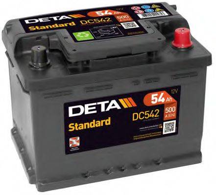 DETA DC542 Стартерна акумуляторна батарея; Стартерна акумуляторна батарея