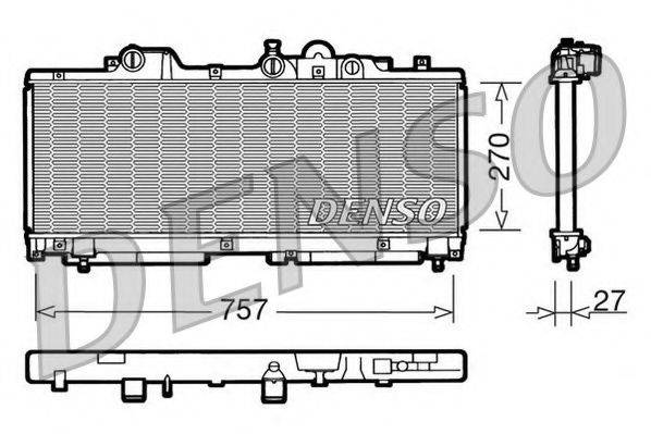 NPS BM122 Радіатор, охолодження двигуна