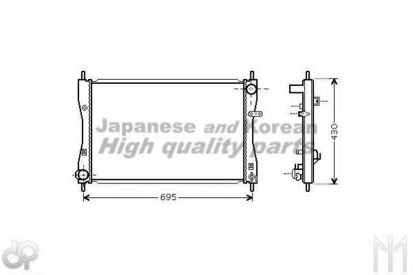 ASHUKI C55706 Радіатор, охолодження двигуна