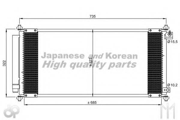 ASHUKI H55936 Конденсатор, кондиціонер