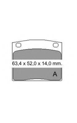 VEMA 20485 Комплект гальмівних колодок, дискове гальмо