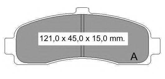 VEMA 21626 Комплект гальмівних колодок, дискове гальмо