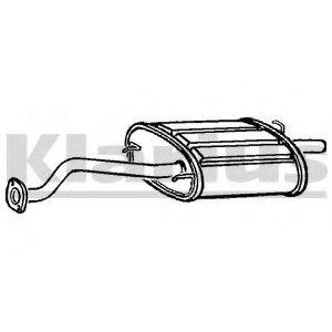 KLARIUS 230469 Глушник вихлопних газів кінцевий