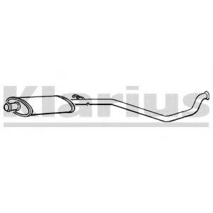 KLARIUS 250444 Середній глушник вихлопних газів