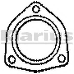 KLARIUS 410093 Прокладка, труба вихлопного газу