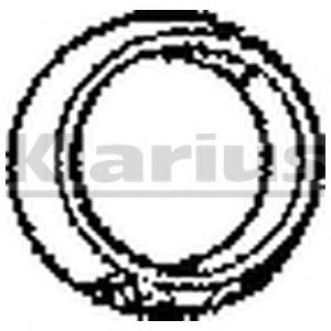 KLARIUS 410126 Прокладка, труба вихлопного газу