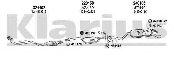 KLARIUS 600385E Система випуску ОГ