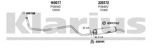 KLARIUS 630305E Система випуску ОГ