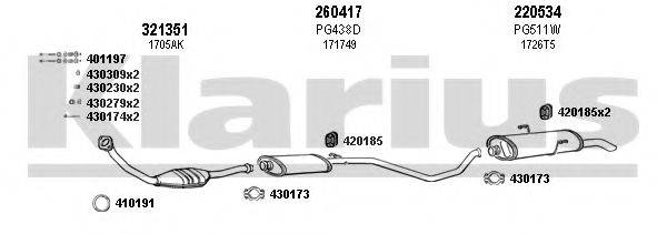 KLARIUS 630597E Система випуску ОГ