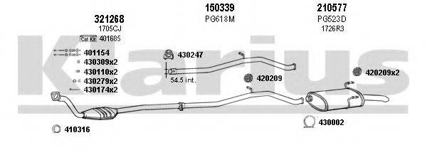 KLARIUS 630665E Система випуску ОГ