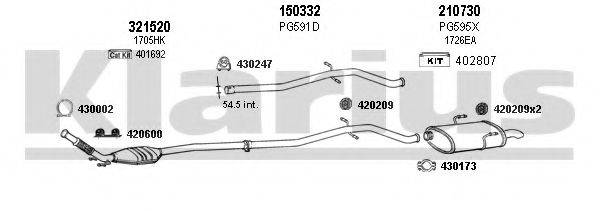 KLARIUS 630703E Система випуску ОГ